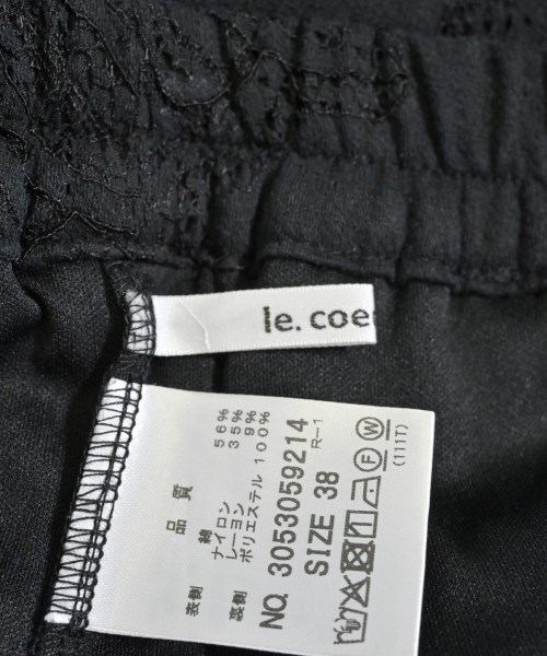 le coeur blanc（ル　クール　ブラン）その他 黒 サイズ:38(M位) レディース/2200686708032
