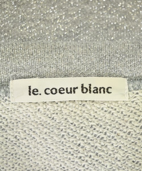 le coeur blanc（ル　クール　ブラン）スウェット グレー サイズ:38(M位) レディース/2200685007020