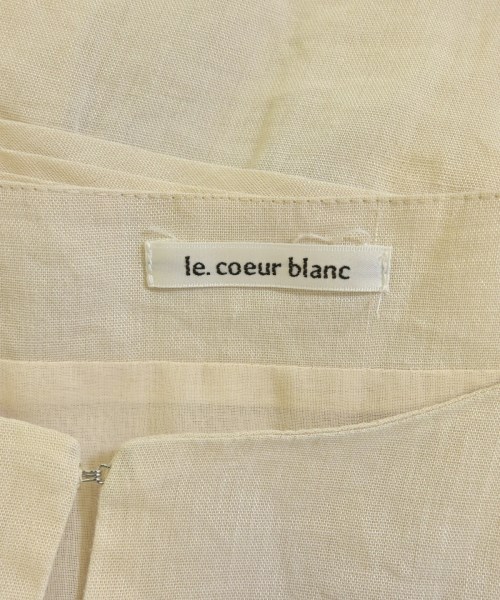 le coeur blanc（ル　クール　ブラン）ノーカラージャケット ベージュ サイズ:38(M位) レディース/2200687338016
