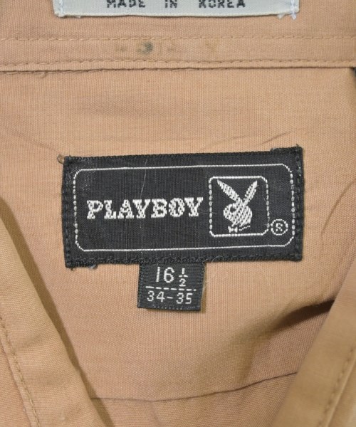 PLAY BOY（プレイボーイ）カジュアルシャツ ベージュ サイズ:16 1/2(XL位) メンズ/2200616935019