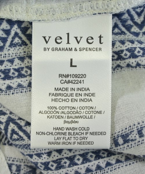 VELVET（ベルベット）カジュアルシャツ 紺 サイズ:L レディース/2200716149033