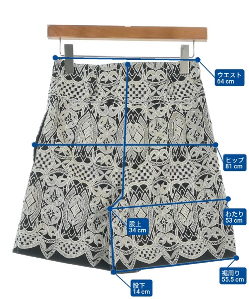 GRACE CONTINENTAL（グレース　コンチネンタル）ショートパンツ 黒 サイズ:36(S位) レディース/2200638549034