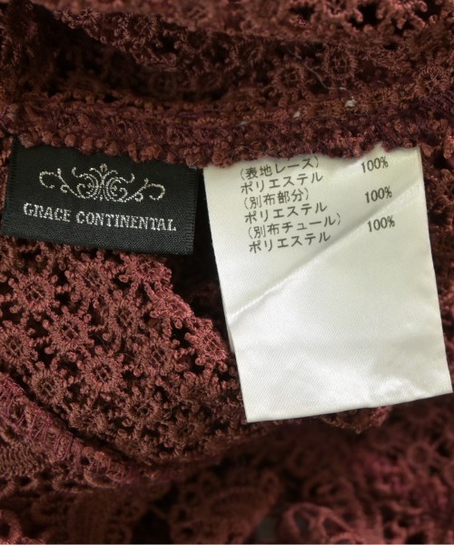 GRACE CONTINENTAL（グレース　コンチネンタル）ブラウス 赤 サイズ:36(S位) レディース/2200625366118