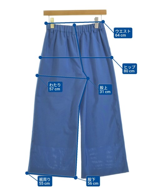 GRACE CONTINENTAL（グレース　コンチネンタル）クロップドパンツ 青 サイズ:36(S位) レディース/2200627994104