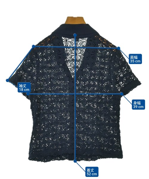 GRACE CONTINENTAL（グレース　コンチネンタル）カーディガン 紺 サイズ:36(S位) レディース/2200627994258