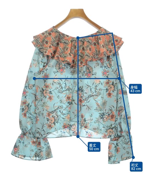 GRACE CONTINENTAL（グレース　コンチネンタル）ブラウス 青 サイズ:38(M位) レディース/2200621551075