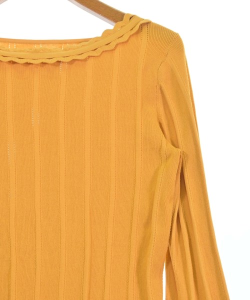 GRACE CONTINENTAL（グレース　コンチネンタル）ニット・セーター 黄 サイズ:36(S位) レディース/2200624083047