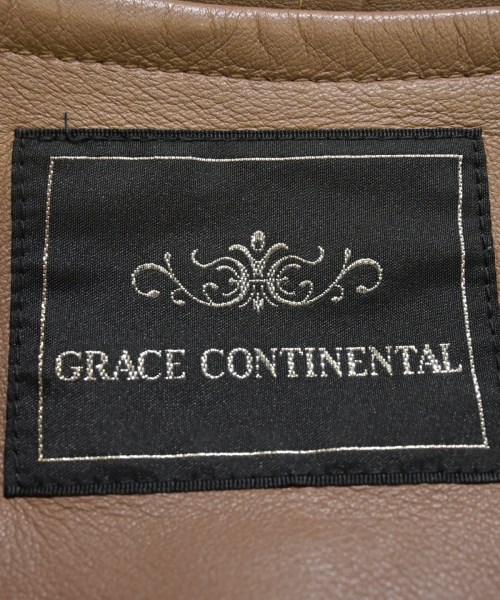 GRACE CONTINENTAL（グレース　コンチネンタル）ライダース 茶 サイズ:36(S位) レディース/2200625168040