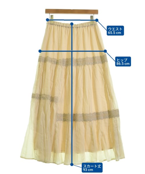 GRACE CONTINENTAL（グレース　コンチネンタル）ロング・マキシ丈スカート ベージュ サイズ:38(M位) レディース/2200607288070