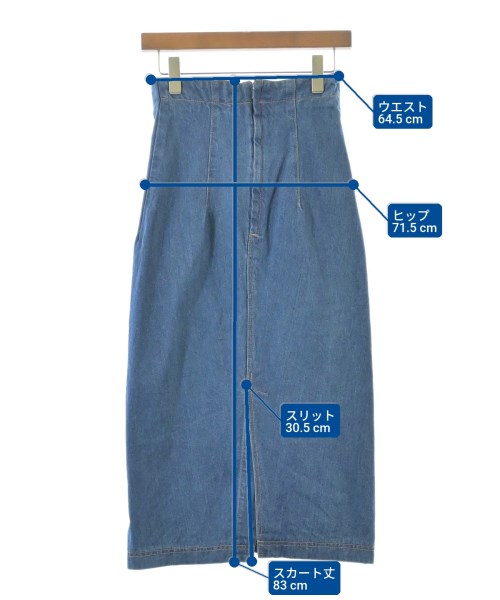 GRACE CONTINENTAL（グレース　コンチネンタル）ロング・マキシ丈スカート 青 サイズ:36(S位) レディース/2200673767035