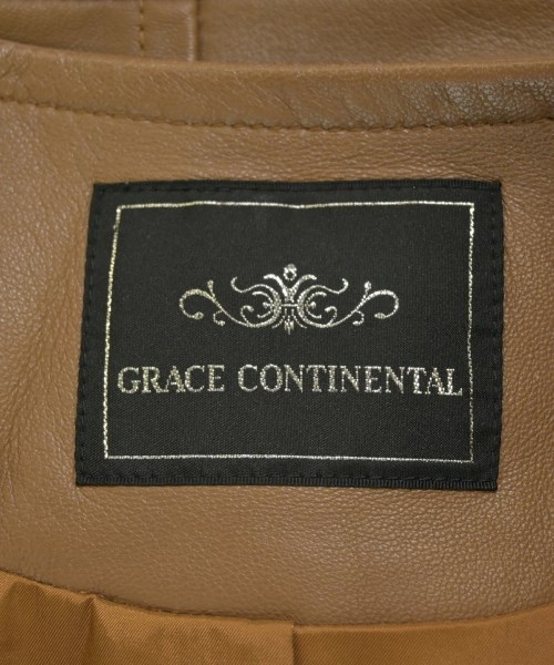 GRACE CONTINENTAL（グレース　コンチネンタル）ライダース 茶 サイズ:38(M位) レディース/2200674208032