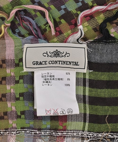 GRACE CONTINENTAL（グレース　コンチネンタル）ストール 緑 サイズ:F レディース/2200675085199