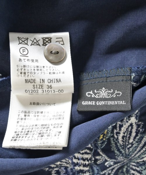 GRACE CONTINENTAL（グレース　コンチネンタル）シャツワンピース 紺 サイズ:36(S位) レディース/2200714736136