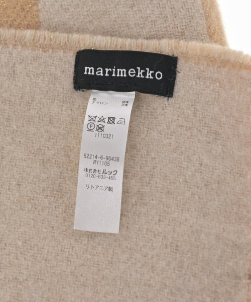marimekko（マリメッコ）ストール ベージュ サイズ:- レディース/2200623341032