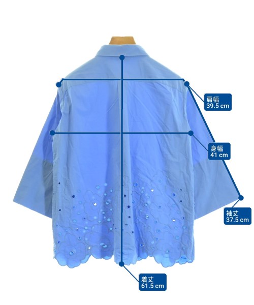 marimekko（マリメッコ）カジュアルシャツ 青 サイズ:34(XS位) レディース/2200617886075