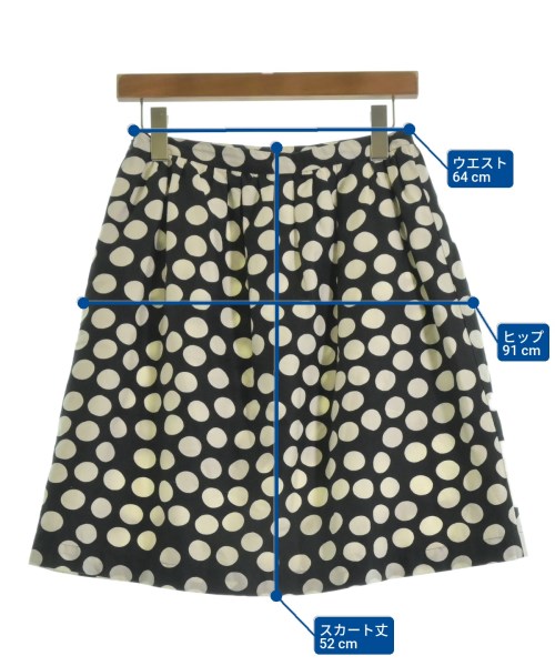 marimekko（マリメッコ）ひざ丈スカート 黒 サイズ:36(S位) レディース/2200611038012