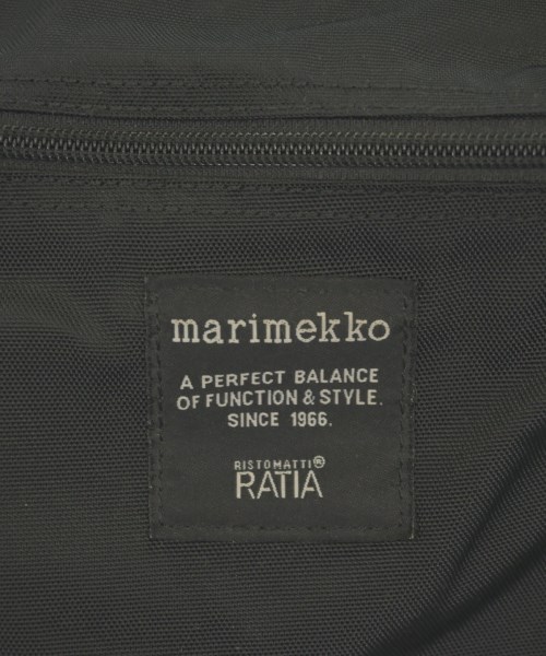 marimekko（マリメッコ）バックパック・リュック 黒 サイズ:- レディース/2200605216044