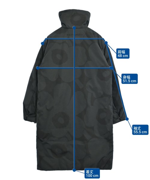 marimekko（マリメッコ）ダウンコート 黒 サイズ:XS レディース/2200609690024
