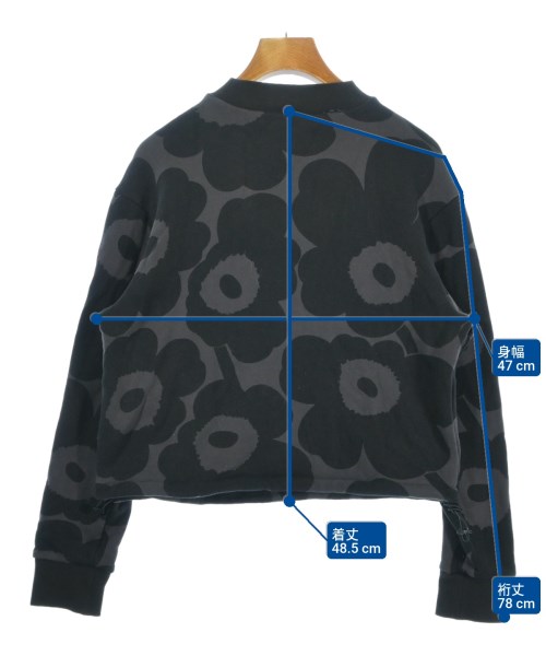 marimekko（マリメッコ）スウェット 黒 サイズ:M レディース/2200676686036