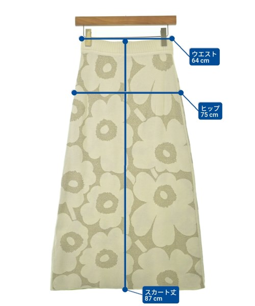 marimekko（マリメッコ）ロング・マキシ丈スカート 白 サイズ:XS レディース/2200692240106
