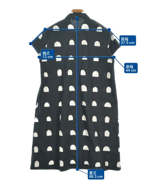 marimekko（マリメッコ）シャツワンピース 黒 サイズ:34(XS位) レディース/2200718285012