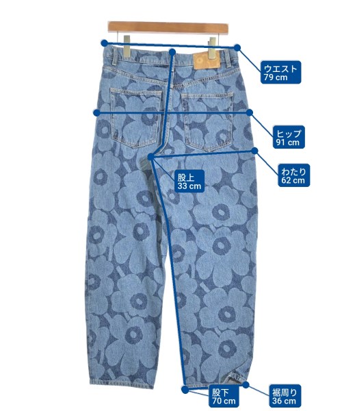 marimekko（マリメッコ）デニムパンツ 青 サイズ:29(L位) レディース/2200703209016