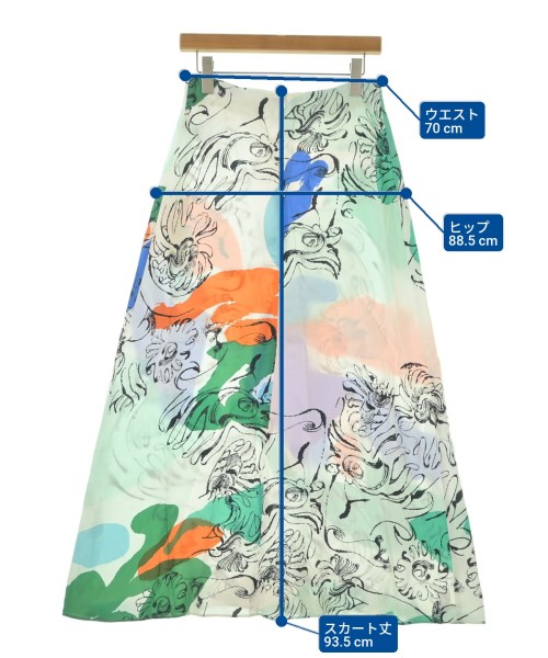 marimekko（マリメッコ）ロング・マキシ丈スカート 白 サイズ:36(S位) レディース/2200661539071