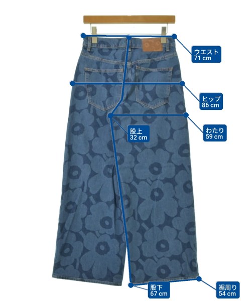 marimekko（マリメッコ）デニムパンツ 青 サイズ:25(S位) レディース/2200703575265