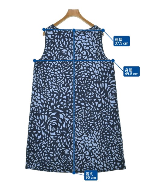 marimekko（マリメッコ）ワンピース 紺 サイズ:42(L位) レディース/2200687673018