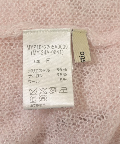 mystic（ミスティック）ニット・セーター ピンク サイズ:F レディース/2200617981039