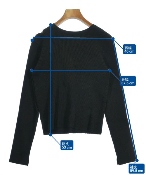 mystic（ミスティック）ニット・セーター 黒 サイズ:F レディース/2200666596031