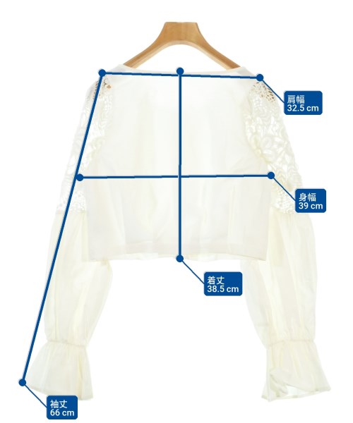 mystic（ミスティック）ブラウス 白 サイズ:F レディース/2200672147043