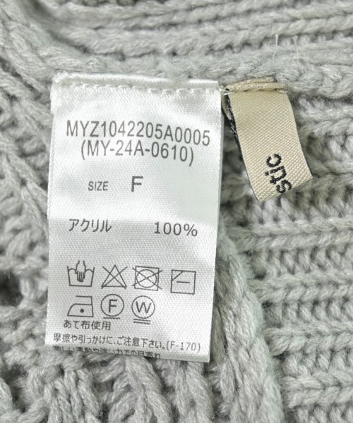 mystic（ミスティック）ニット・セーター グレー サイズ:F レディース/2200670610044
