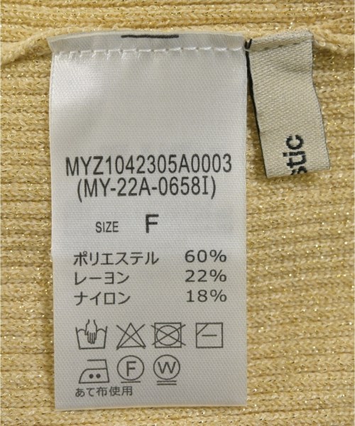 mystic（ミスティック）ニット・セーター ベージュ サイズ:F レディース/2200674512078