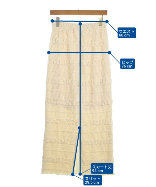 mystic（ミスティック）ロング・マキシ丈スカート 白 サイズ:2(M位) レディース/2200637181068