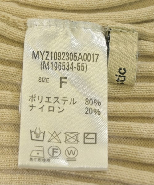 mystic（ミスティック）ニット・セーター ベージュ サイズ:F レディース/2200660212074