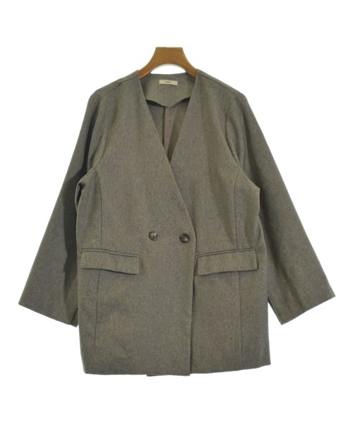 mystic(ミスティック)ノーカラージャケット 茶 サイズ:F/2200667338029