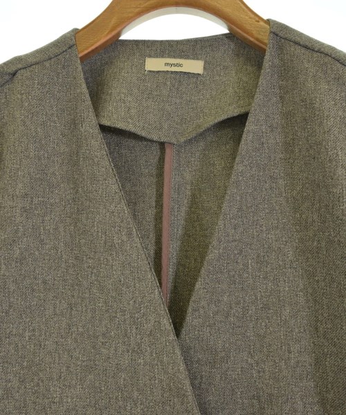 mystic（ミスティック）ノーカラージャケット 茶 サイズ:F レディース/2200667338029