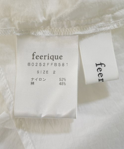 Feerique（フェリック）ブラウス 白 サイズ:2(M位) レディース/2200671349035