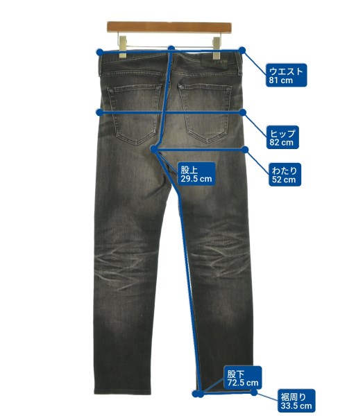 AG ADRIANO GOLDSCHMIED（エージーアドリアーノゴールドシュミット）デニムパンツ 黒 サイズ:30(M位) メンズ/2200536010025