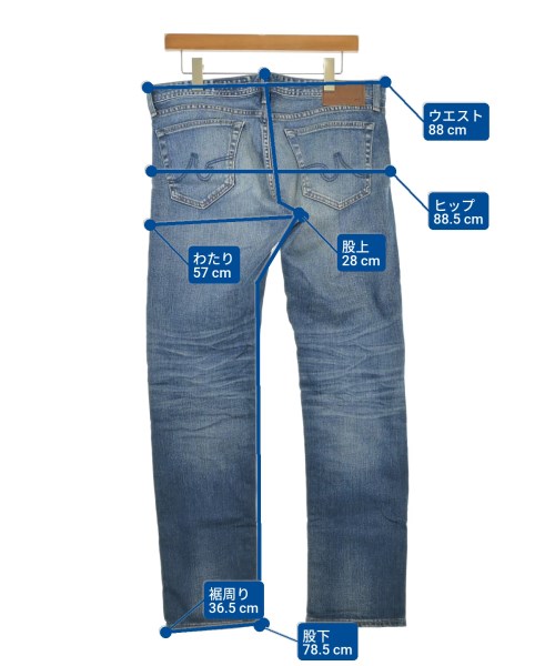 AG ADRIANO GOLDSCHMIED（エージーアドリアーノゴールドシュミット）デニムパンツ 青 サイズ:33(L位) メンズ/2200674019065