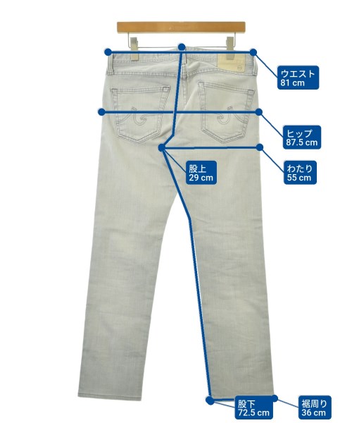 AG ADRIANO GOLDSCHMIED（エージーアドリアーノゴールドシュミット）デニムパンツ グレー サイズ:30(M位) メンズ/2200645051049