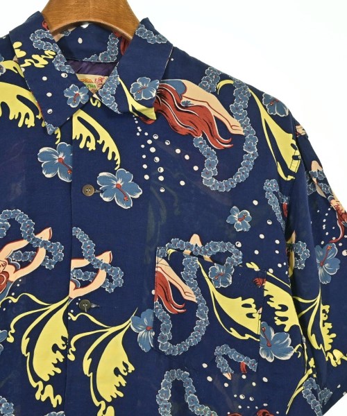 HOLLYWOOD RANCH MARKET（ハリウッドランチマーケット）カジュアルシャツ 紺 サイズ:2(M位) メンズ/2200626042097