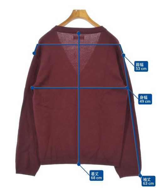 HOLLYWOOD RANCH MARKET（ハリウッドランチマーケット）カーディガン 赤 サイズ:2(M位) メンズ/2200619014148