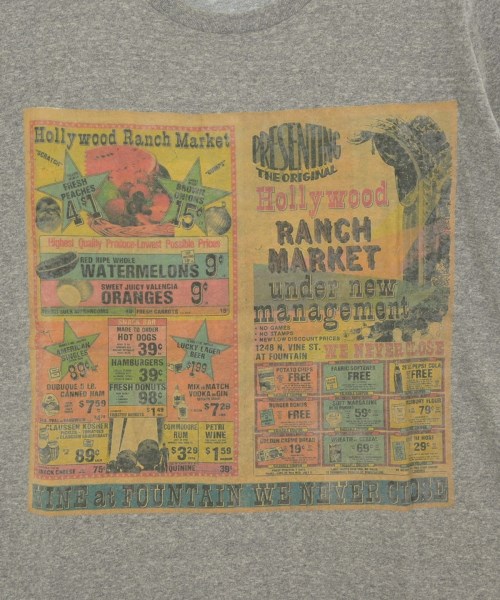 HOLLYWOOD RANCH MARKET（ハリウッドランチマーケット）Tシャツ・カットソー グレー サイズ:2(M位) メンズ/2200713787030