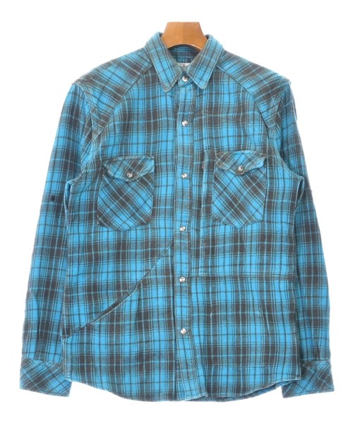 HOLLYWOOD RANCH MARKET(ハリウッドランチマーケット)カジュアルシャツ 青 サイズ:3(L位)/2200632340033