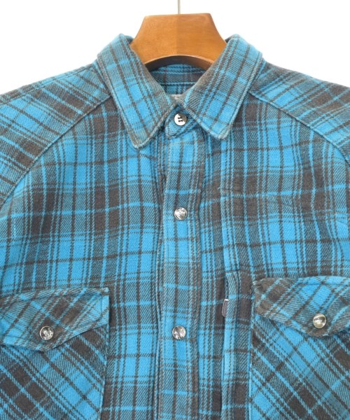 HOLLYWOOD RANCH MARKET（ハリウッドランチマーケット）カジュアルシャツ 青 サイズ:3(L位) メンズ/2200632340033