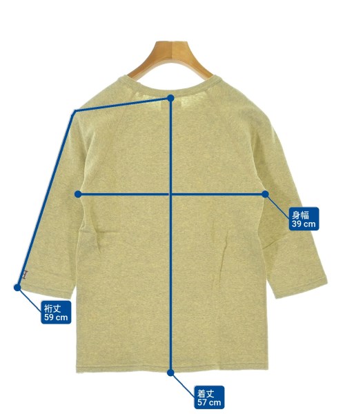 HOLLYWOOD RANCH MARKET（ハリウッドランチマーケット）Tシャツ・カットソー 黄 サイズ:2(S位) メンズ/2200624903055