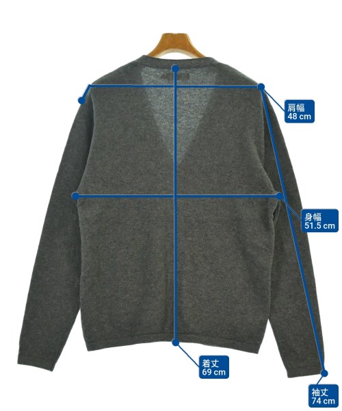 HOLLYWOOD RANCH MARKET（ハリウッドランチマーケット）カーディガン グレー サイズ:4(XL位) メンズ/2200630508152