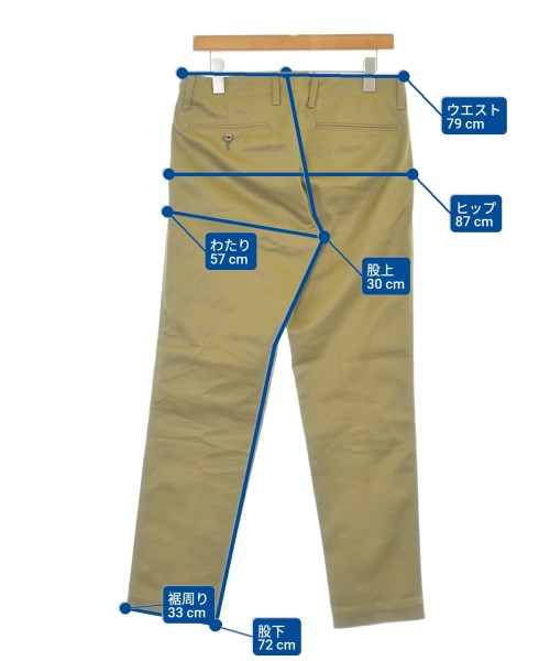 HOLLYWOOD RANCH MARKET（ハリウッドランチマーケット）チノパン カーキ サイズ:1(S位) メンズ/2200660698076